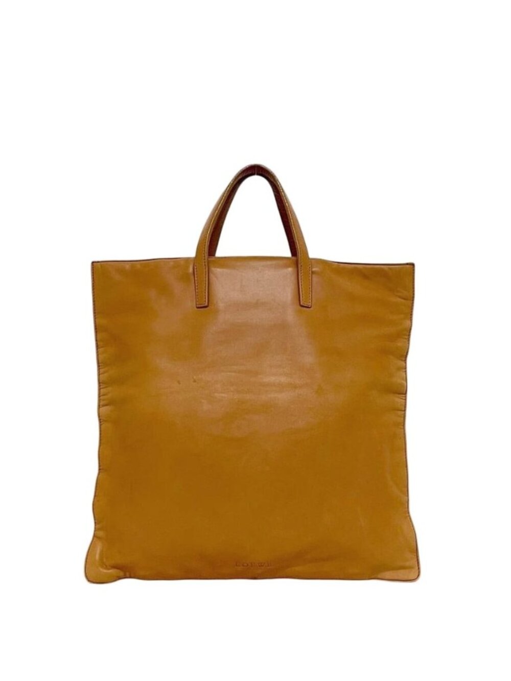 Loewe Tote Brown Square Nappa Leather